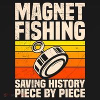Magnetic Anglers Saving History Magnet Fishing Treasure Hunt Gift Women's Hoodie thumb 2