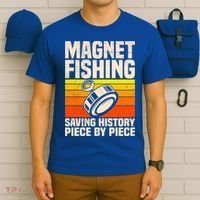 Magnetic Anglers Saving History Magnet Fishing Treasure Hunt Gift T-Shirt thumb 6