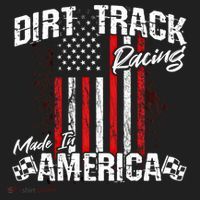 Modified And Sprint Cars American Flag Dirt Track Racing Gift Women's Sweatshirt thumb 2