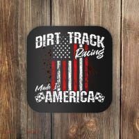 Modified And Sprint Cars American Flag Dirt Track Racing Gift Coaster thumb 0