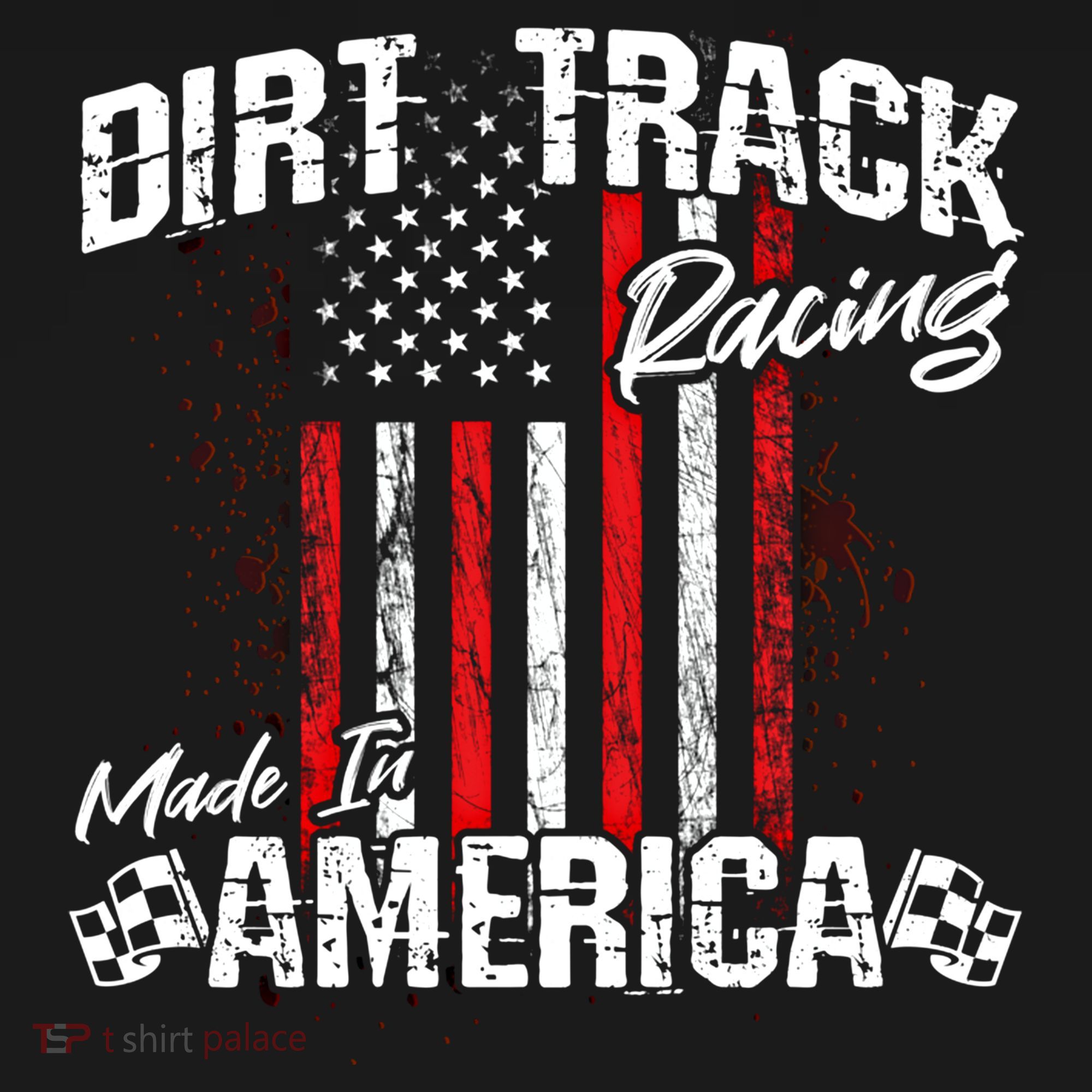 Modified And Sprint Cars American Flag Dirt Track Racing Gift Women's Tank Top