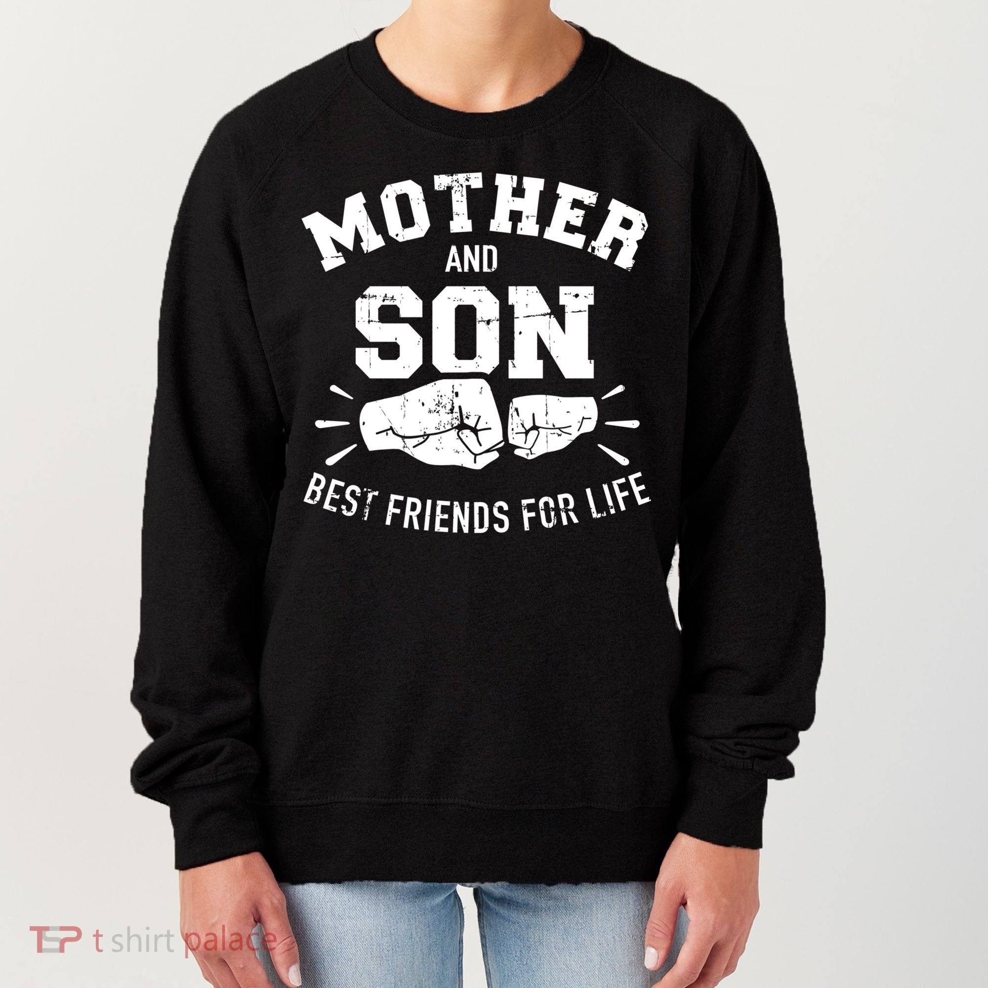 Mother And Son Best Friends For Life Mom Cute Gift Women's Sweatshirt