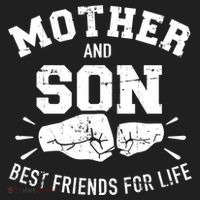Mother And Son Best Friends For Life Mom Cute Gift Women's Sweatshirt thumb 2