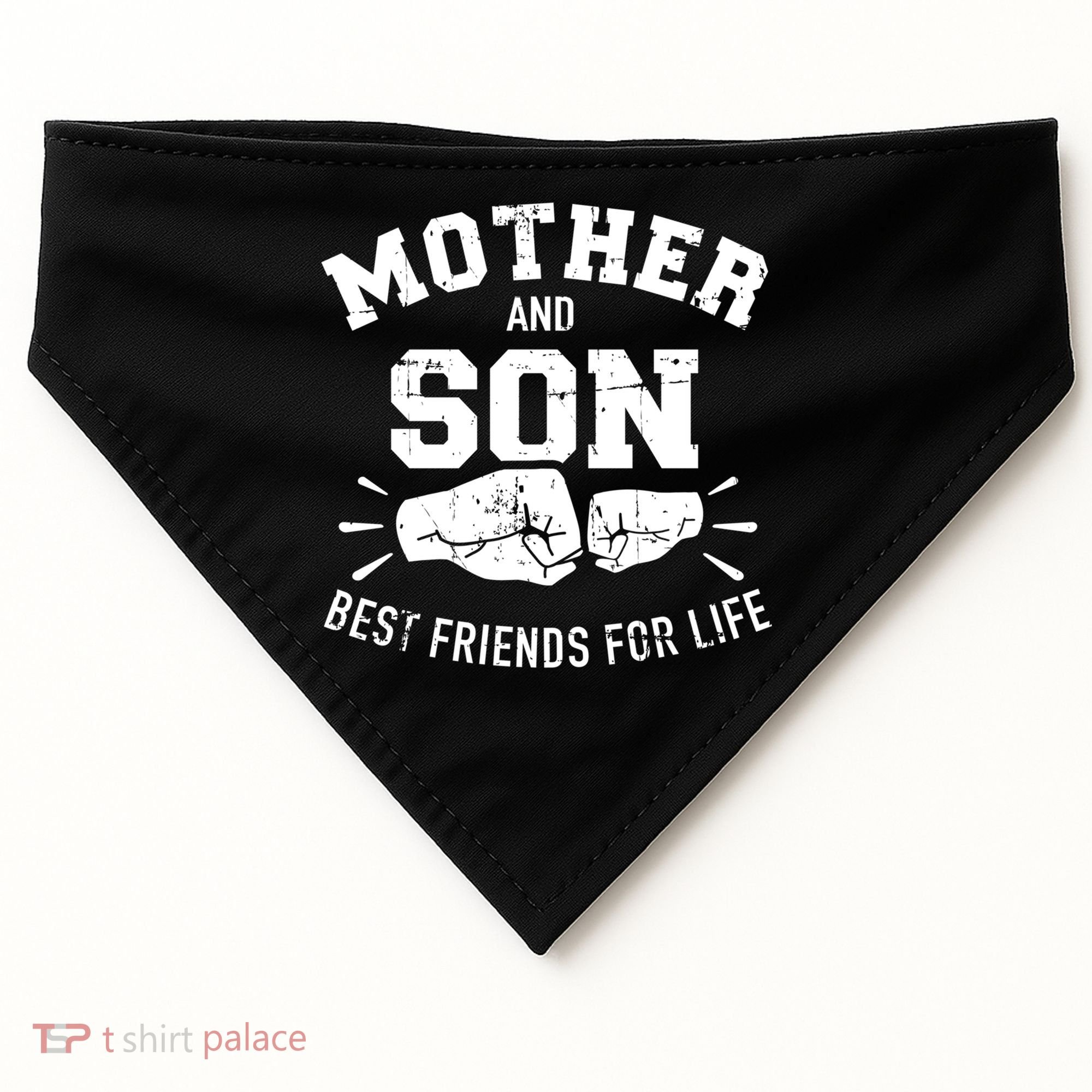 Mother And Son Best Friends For Life Mom Cute Gift USA-Made Doggie Bandana