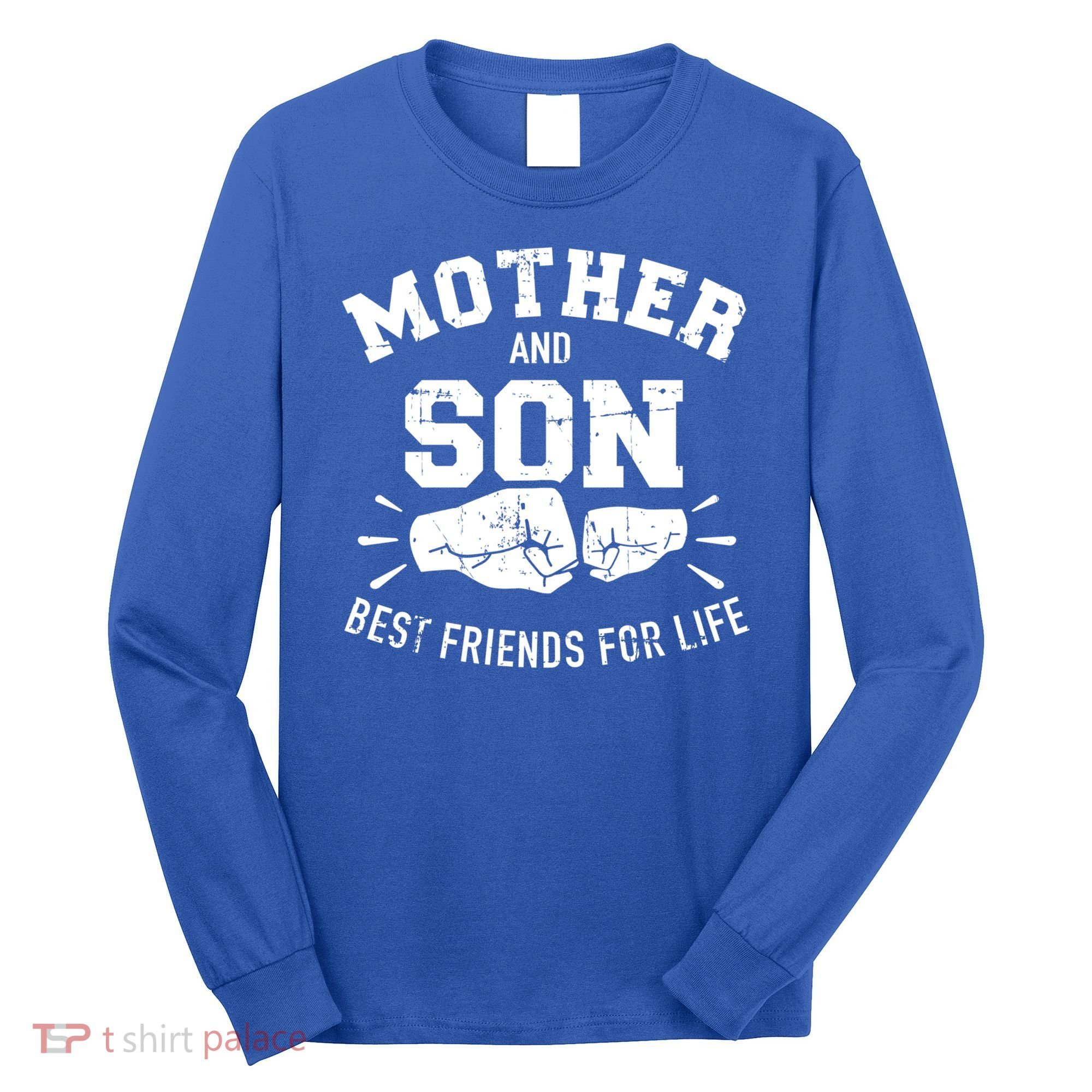 Mother And Son Best Friends For Life Mom Cute Gift Long Sleeve Shirt