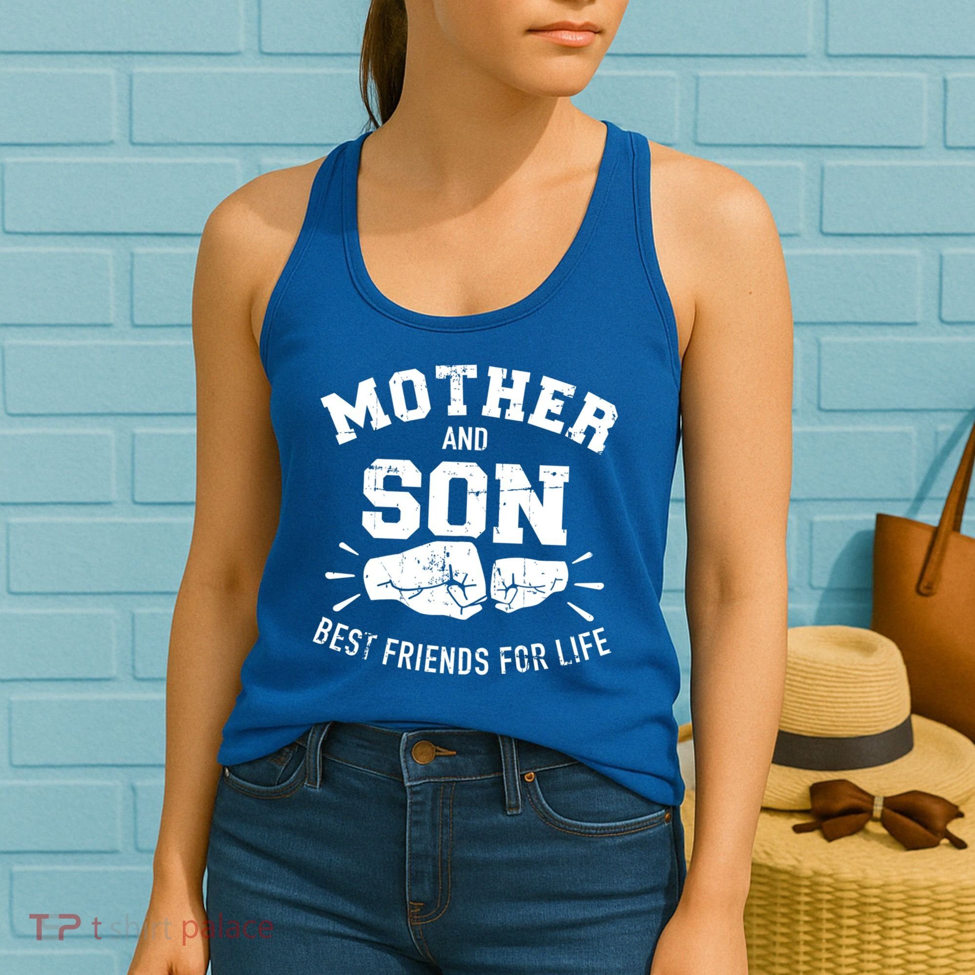 Mother And Son Best Friends For Life Mom Cute Gift Women's Tank Top