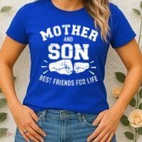 Mother And Son Best Friends For Life Mom Cute Gift Women's T-Shirt thumb 2