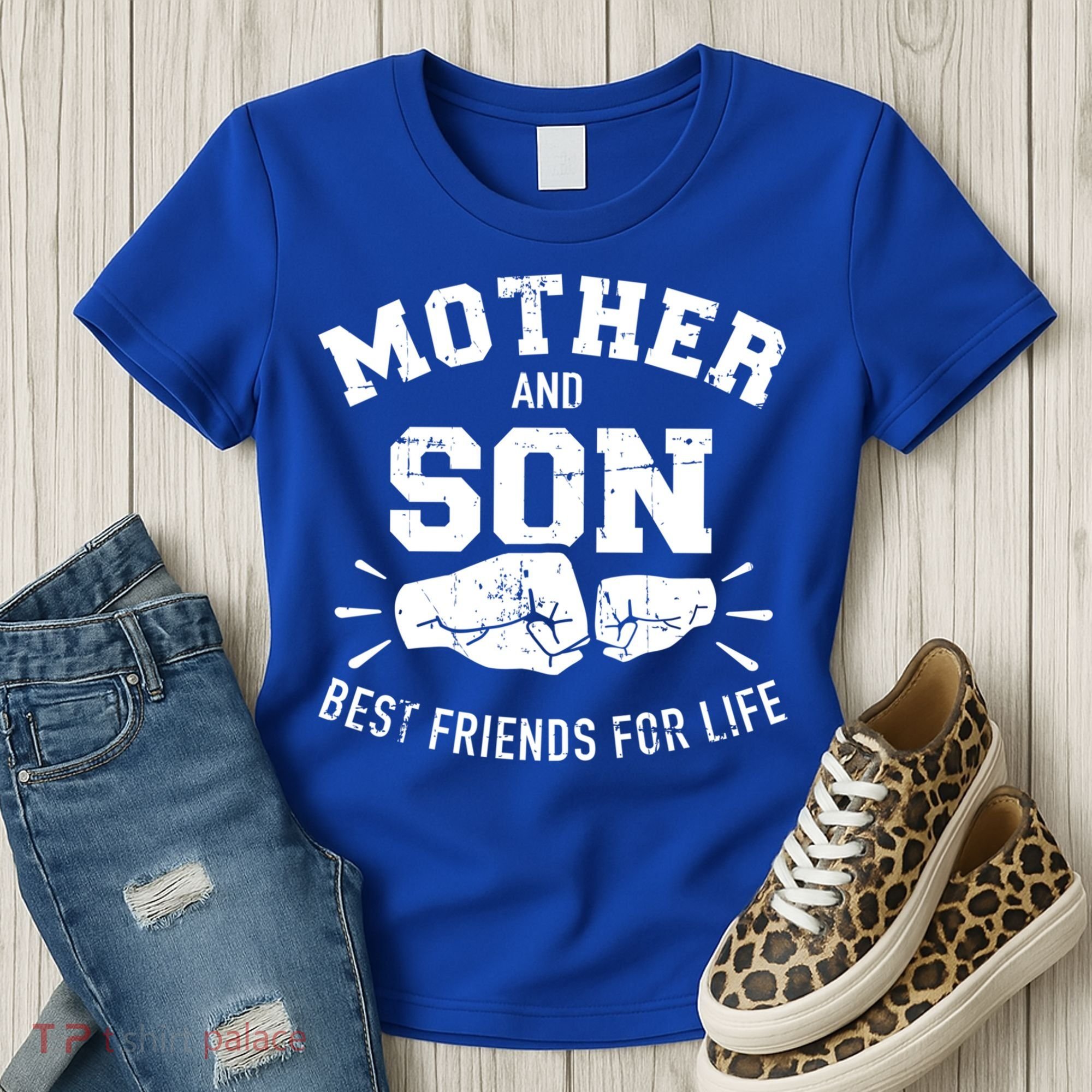 Mother And Son Best Friends For Life Mom Cute Gift Women's T-Shirt