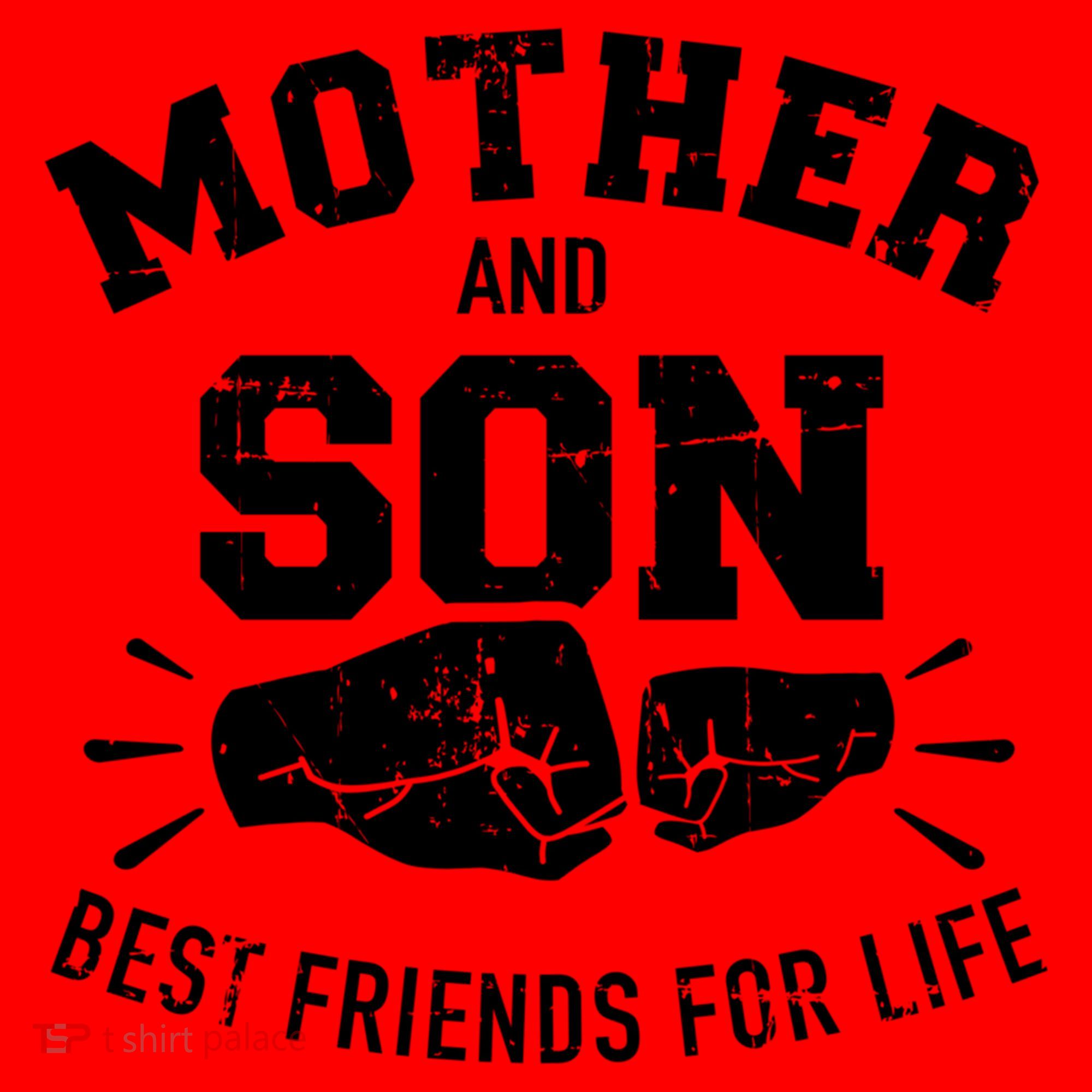 Mother And Son Best Friends For Life Mom Cute Gift Santa Hat