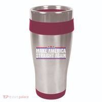 Make America Straight Again 16oz Travel Tumbler thumb 0