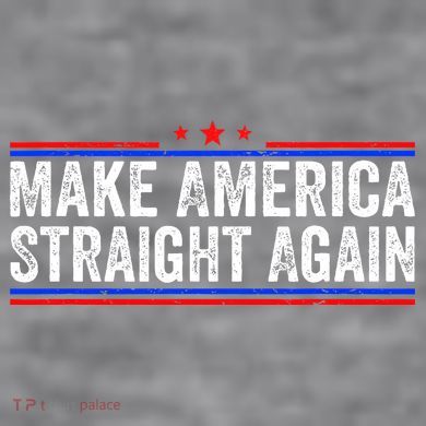 Make America Straight Again Women's Racerback Cropped Tank