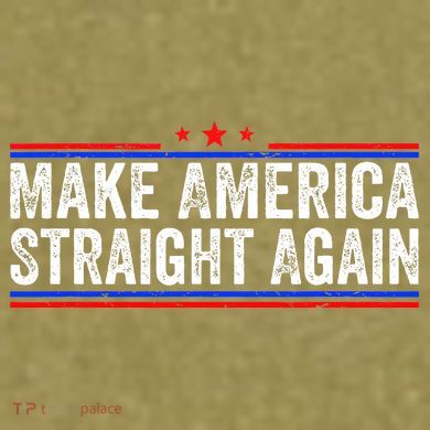 Make America Straight Again Garment-Dyed Women's Muscle Tee