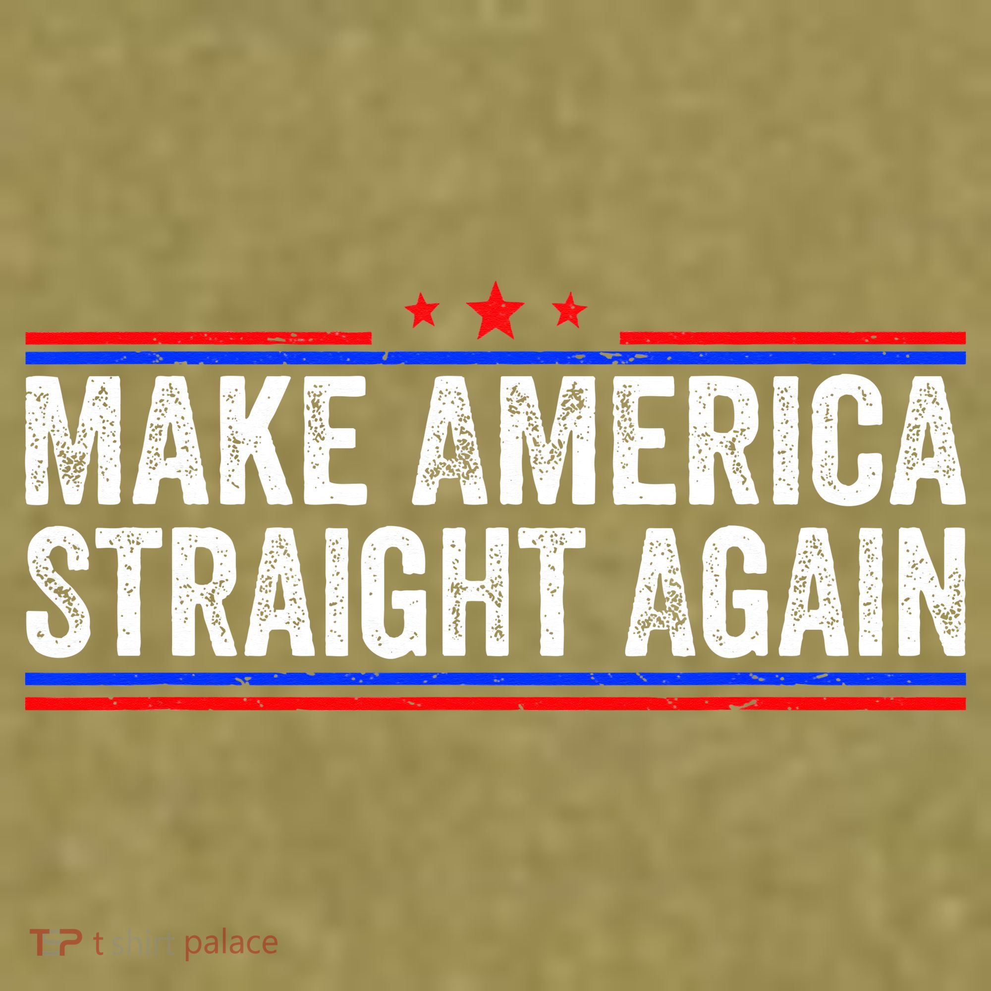 Make America Straight Again Garment-Dyed Women's Muscle Tee