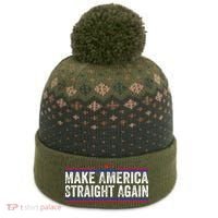 Make America Straight Again The Baniff Cuffed Pom Beanie thumb 0