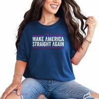Make America Straight Again Comfort Colors T-Shirt thumb 0