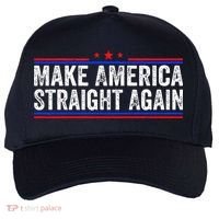 Make America Straight Again Five-Panel Snapback Cap thumb 0