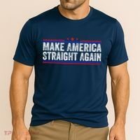 Make America Straight Again Cooling Performance Crew T-Shirt thumb 2