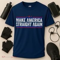 Make America Straight Again Cooling Performance Crew T-Shirt thumb 3