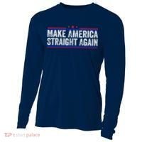Make America Straight Again Cooling Performance Long Sleeve Crew thumb 0