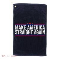 Make America Straight Again Golf Towel thumb 0