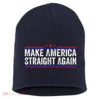 Make America Straight Again Short Acrylic Beanie thumb 0