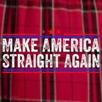 Make America Straight Again Men's Flannel Plaid Pajama Pants thumb 2