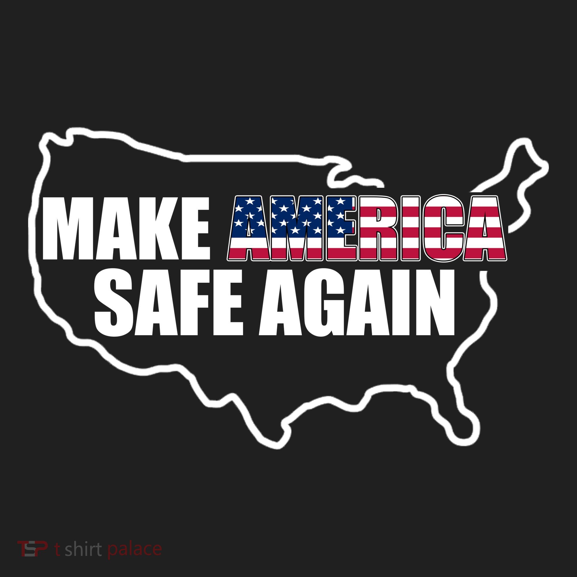 Make America Safe Again Flag Women's Sweatshirt
