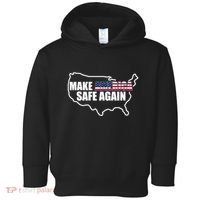 Make America Safe Again Flag Toddler Hoodie thumb 0