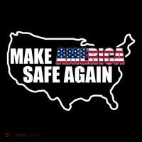 Make America Safe Again Flag Toddler Hoodie thumb 2