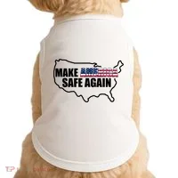 Make America Safe Again Flag Doggie Tank thumb 0