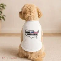 Make America Safe Again Flag Doggie Tank thumb 2