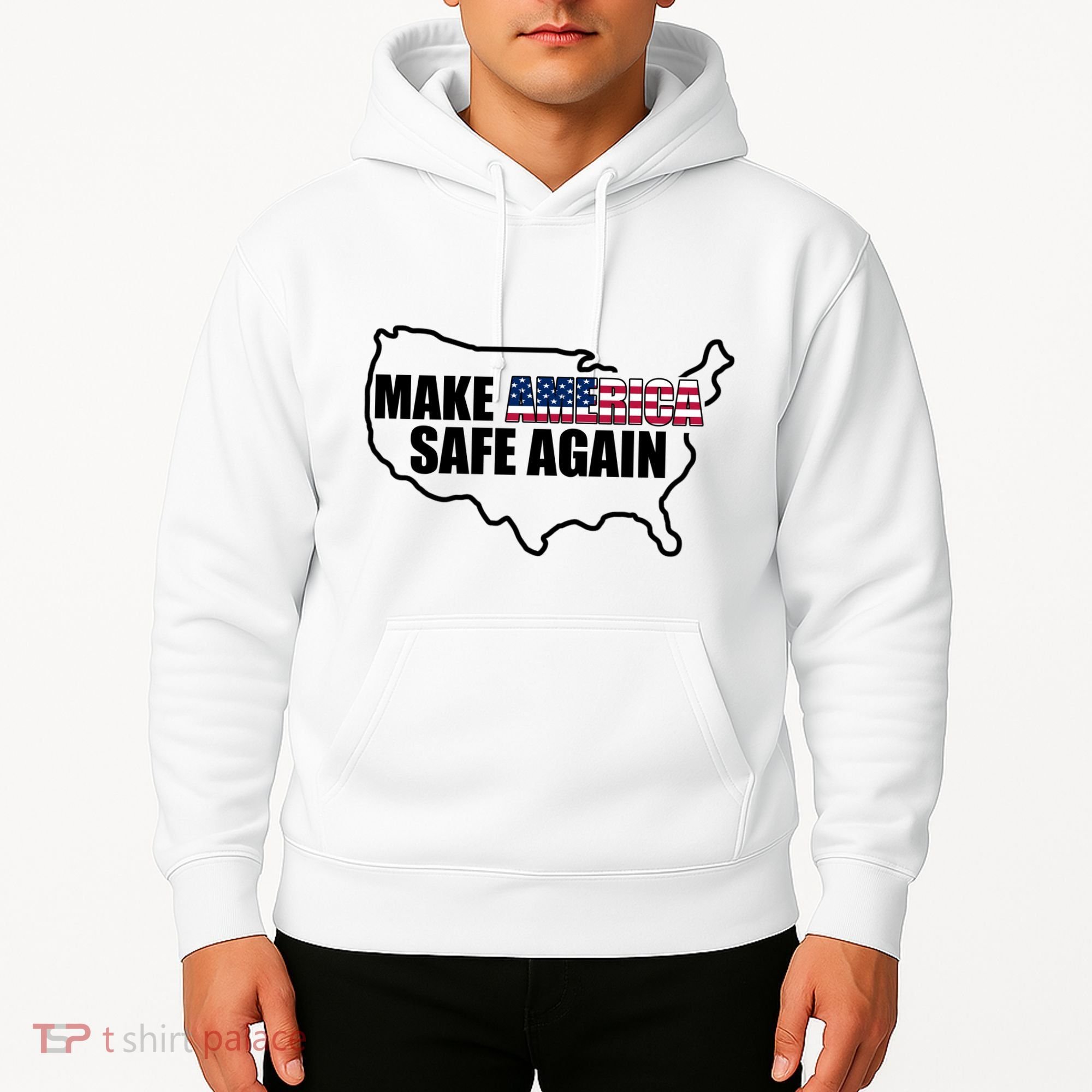 Make America Safe Again Flag Hoodie