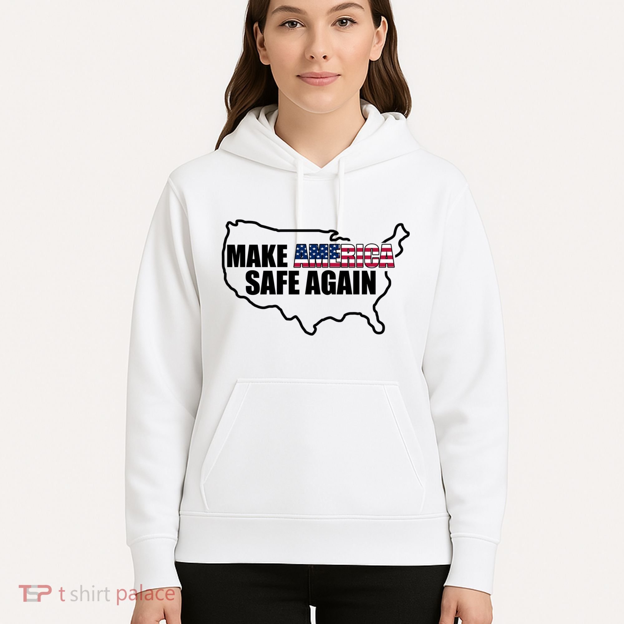 Make America Safe Again Flag Hoodie