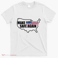 Make America Safe Again Flag T-Shirt thumb 0