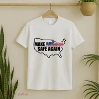 Make America Safe Again Flag T-Shirt thumb 2