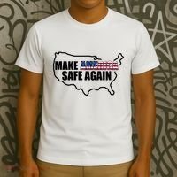 Make America Safe Again Flag T-Shirt thumb 3