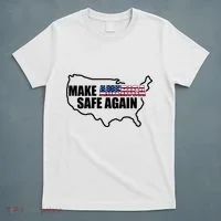Make America Safe Again Flag T-Shirt thumb 5