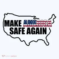 Make America Safe Again Flag T-Shirt thumb 7