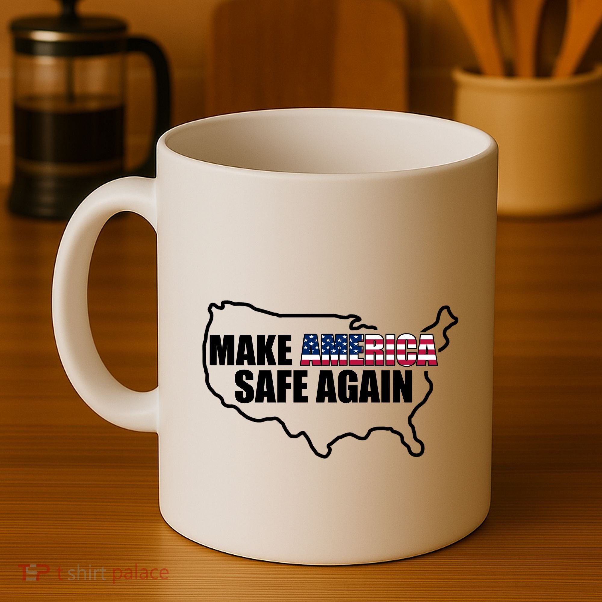 Make America Safe Again Flag Coffee Mug