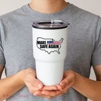 Make America Safe Again Flag Tumbler thumb 2