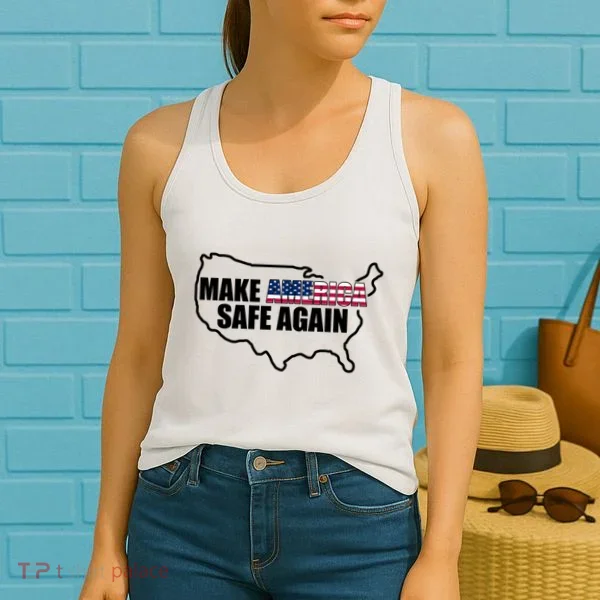 Make America Safe Again Flag Women's Tank Top