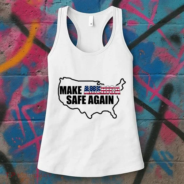 Make America Safe Again Flag Women's Tank Top