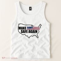 Make America Safe Again Flag Tank Top thumb 2