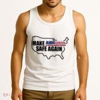 Make America Safe Again Flag Tank Top thumb 3