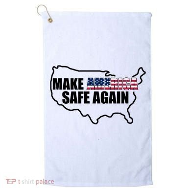 Make America Safe Again Flag Golf Towel