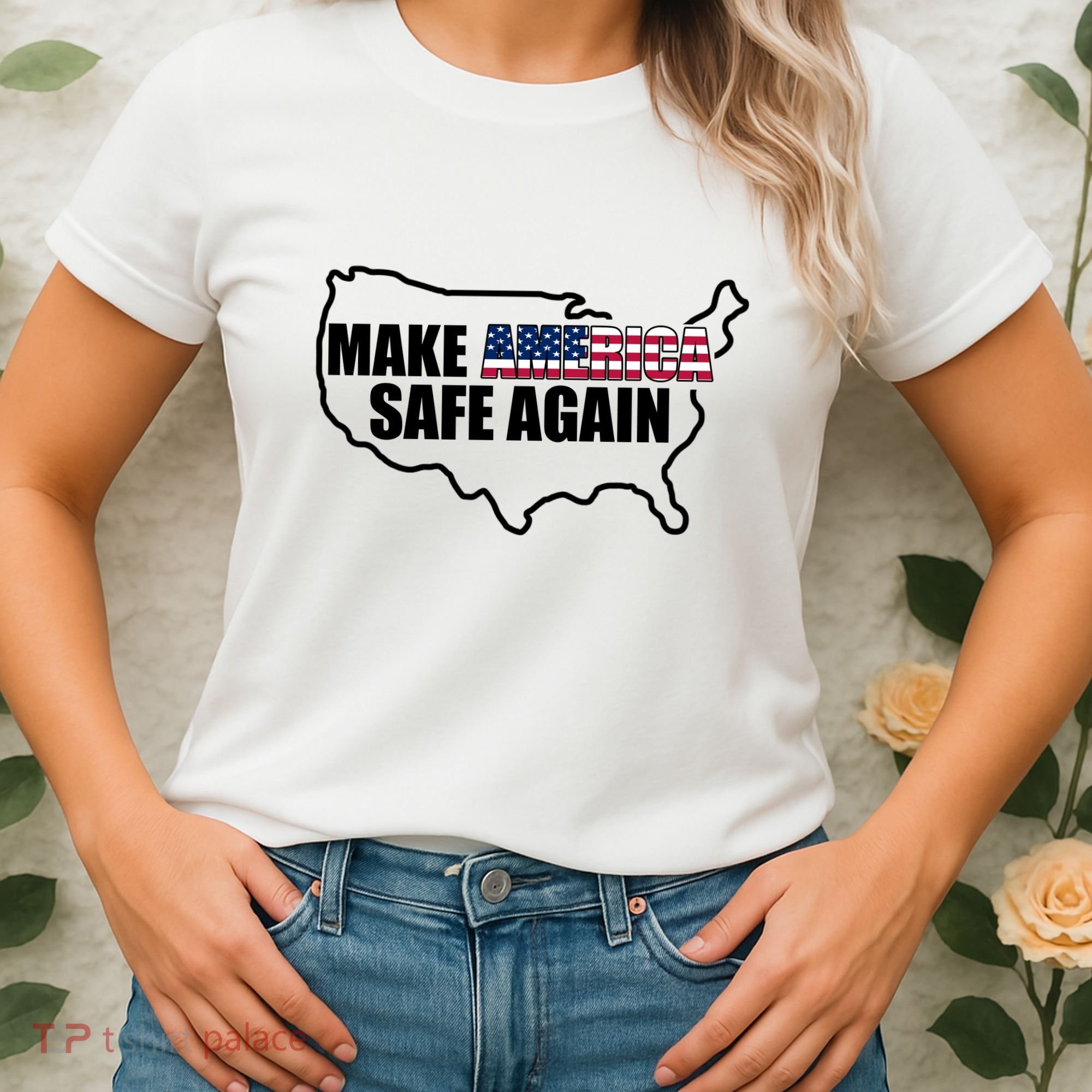 Make America Safe Again Flag Women's T-Shirt