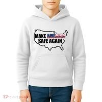 Make America Safe Again Flag Kids Hoodie thumb 4