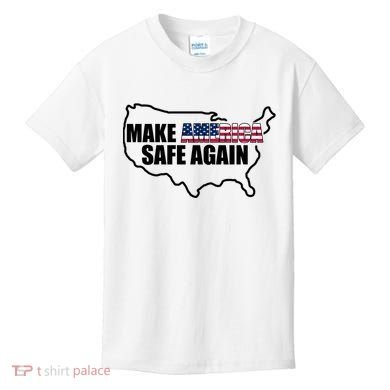 Make America Safe Again Flag Kids T-Shirt