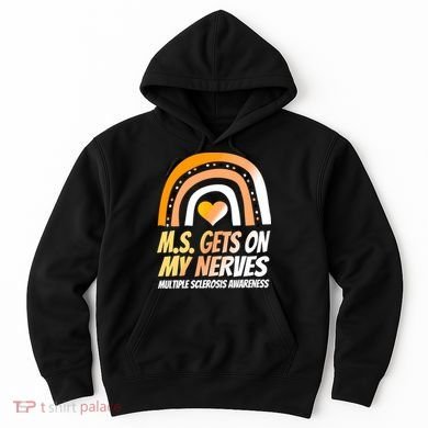 MS Awareness Shirts Multiple Sclerosis Wear Orange Hoodie