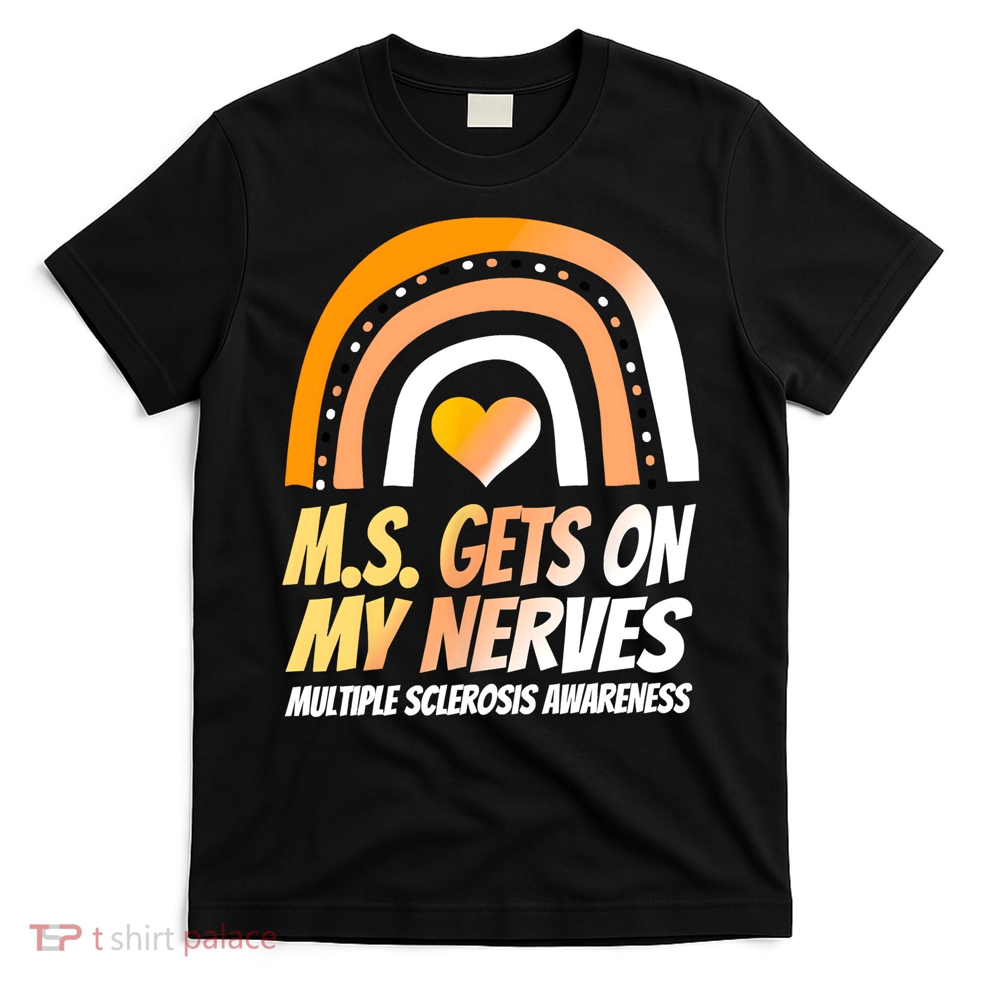 MS Awareness Shirts Multiple Sclerosis Wear Orange T-Shirt